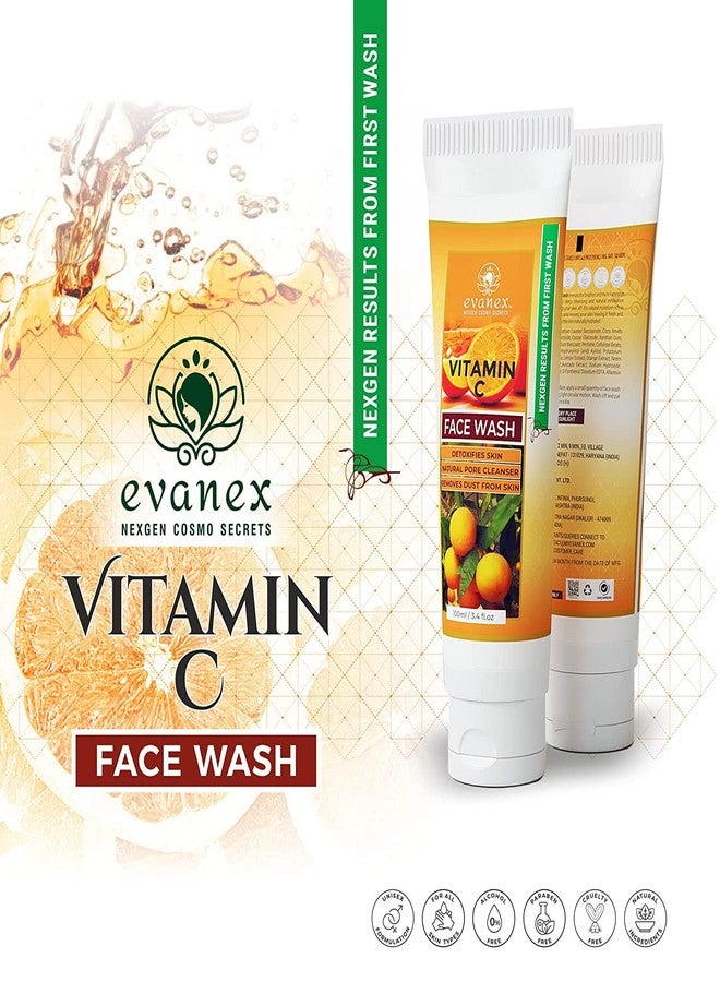 Evanex Nexgen Vitamin C Facewash Packed With Powerful Natural Ingredients that Combat Acne and Oily Skin! 200ml - Image 2