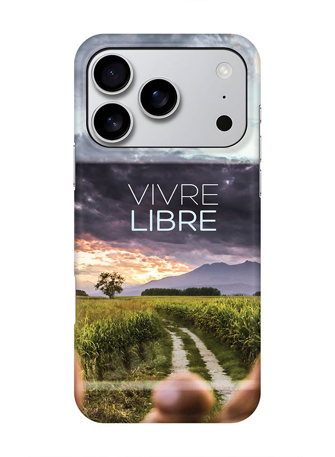 Stylizedd For iPhone 17 Pro,Case, [Compatible with MagSafe] Magnetic cover Slim fit Protection Matte, - Vivre Libre