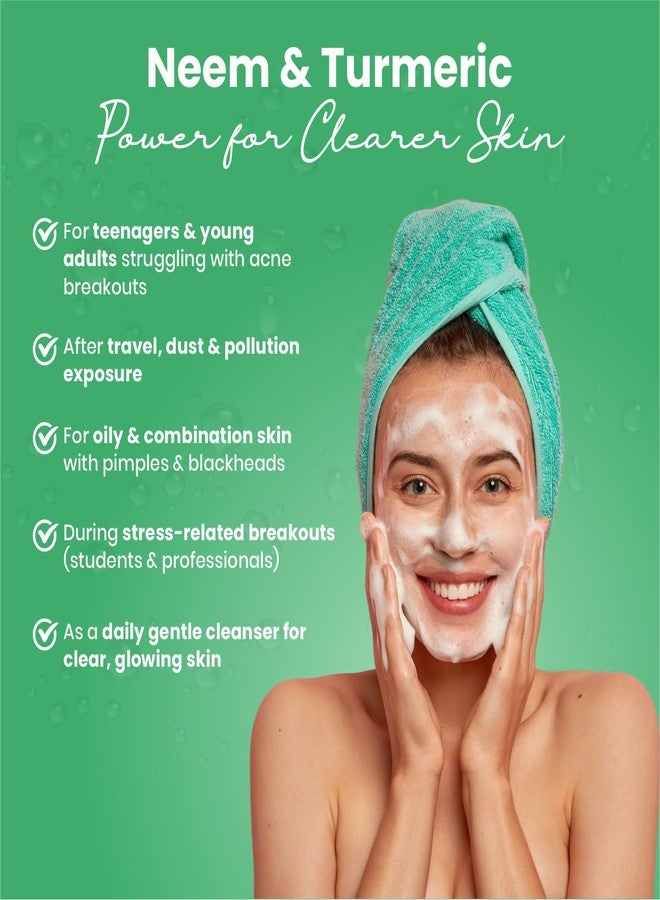 Adven Naturals D-ACNE FACE WASH WITH ALOEVERA, NEEM & TURMERIC - 100 ML - Image 3