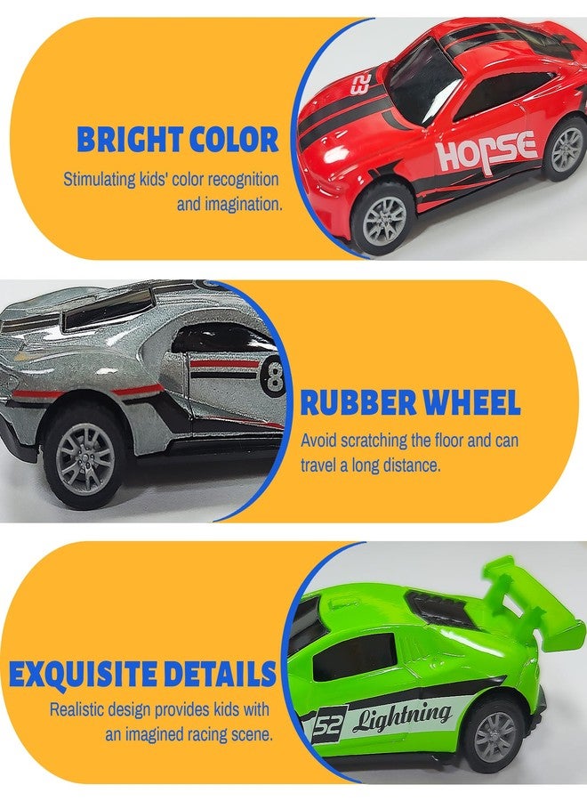 KIDAMI 8 Pack Die Cast Metal Toy Cars, 1:64 Scale Model Race Cars with Storage Case, Pull Back Vehicles Set for Kids Toddlers Adults Gift - Image 3