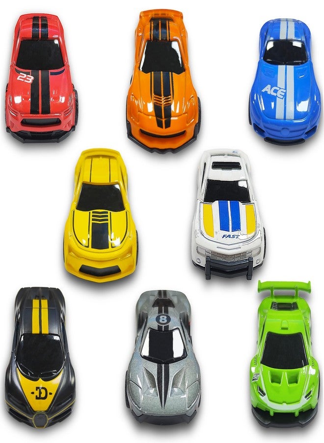 KIDAMI 8 Pack Die Cast Metal Toy Cars, 1:64 Scale Model Race Cars with Storage Case, Pull Back Vehicles Set for Kids Toddlers Adults Gift - Image 2