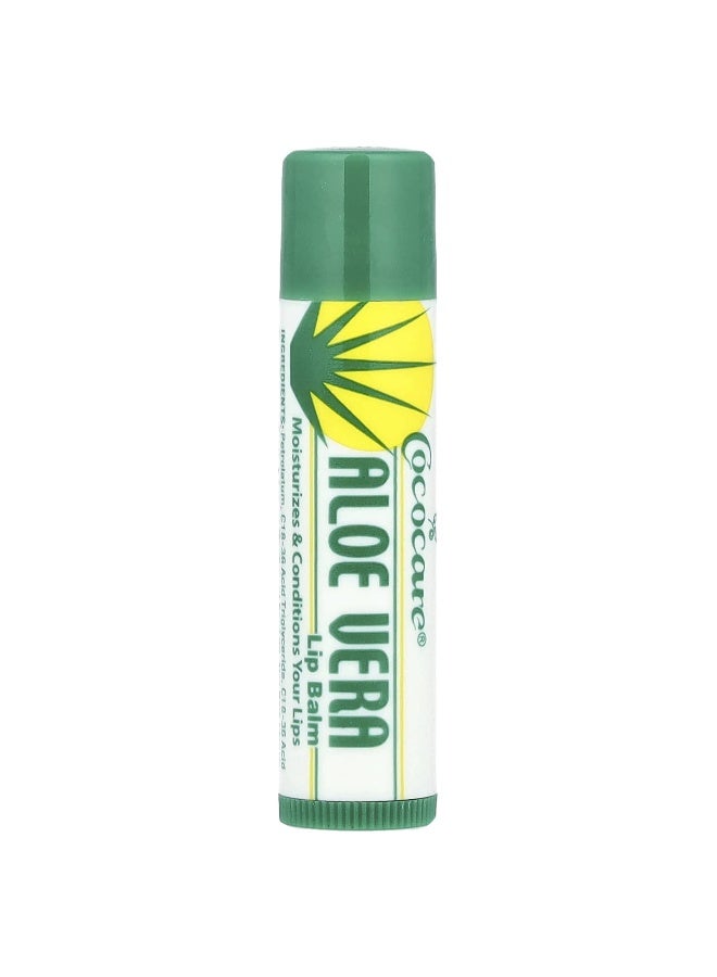Coco care Cococare, Aloe Vera Lip Balm, 0.15 oz (4.2 g)  - Image 1