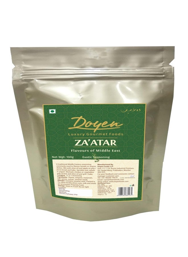 Doyen Za'atar Seasoning - Premium Middle East Zaatar - Best on Pita n Breads | Makes the best tasting Zaatar Manakesh | 100g