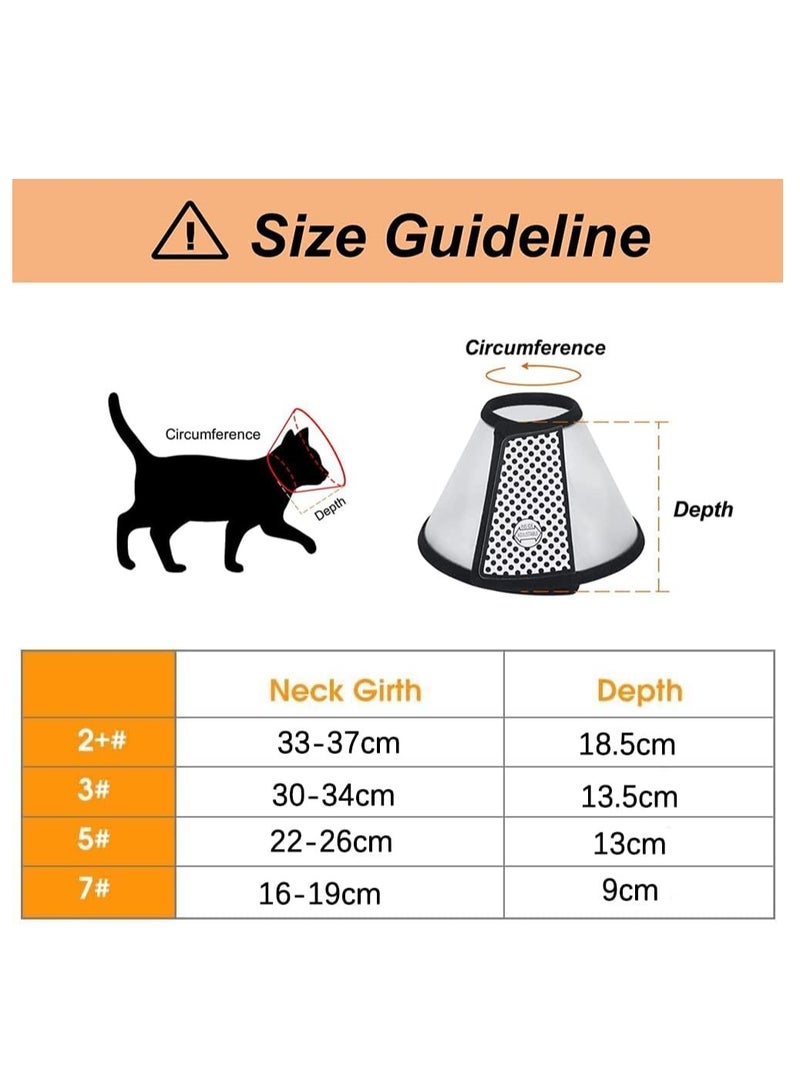 Senye Adjustable Velcro Recovery Cone for Dogs and Cats - Fits Necks Up to 17cm Girth, Comfortable Healing Aid  - Image 2