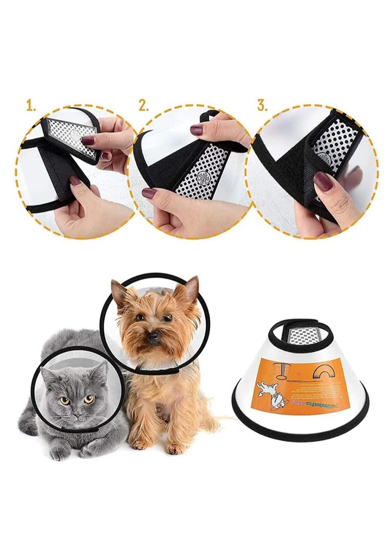Senye Adjustable Velcro Recovery Cone for Dogs and Cats - Fits Necks Up to 17cm Girth, Comfortable Healing Aid  - Image 3