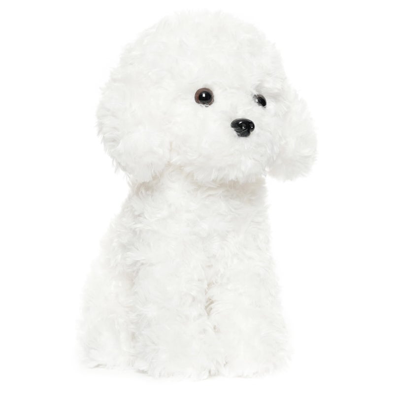 WEIGEDU White Toy Poodle Stuffed Animal - Bichon Frise Maltese White Labradoodle Plush Toy for Kids and Babies - Perfect Birthday & Easter Gift, 12.6" - Image 2