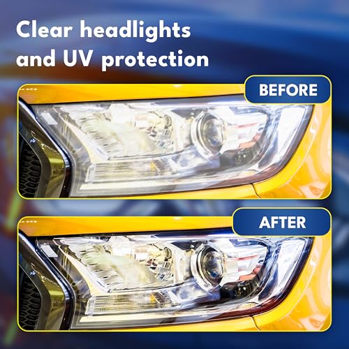 ATG Headlight restoration Kit - Universal Car headlight cleaner and restorer Kit - Headlight restorer kit for plastic car headlights - Quick & easy headlight restoration - Headlight repair Kit - Image 2