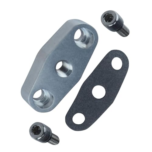 ICT Billet GT40-GT55 Billet Turbo Oil Supply Feed Flange Garrett T4 GT42 GT45 GT47 1/8"npt 551160 - Image 4