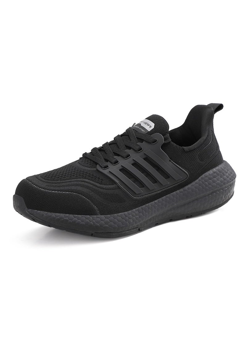 Sky View - Athlesiure Men's Running Shoes Tennis Fashion Sneakers For Men Walking Slip On Gym Workout Athletic Breathable Jogging Sport Casual Shoes Black - Image 1
