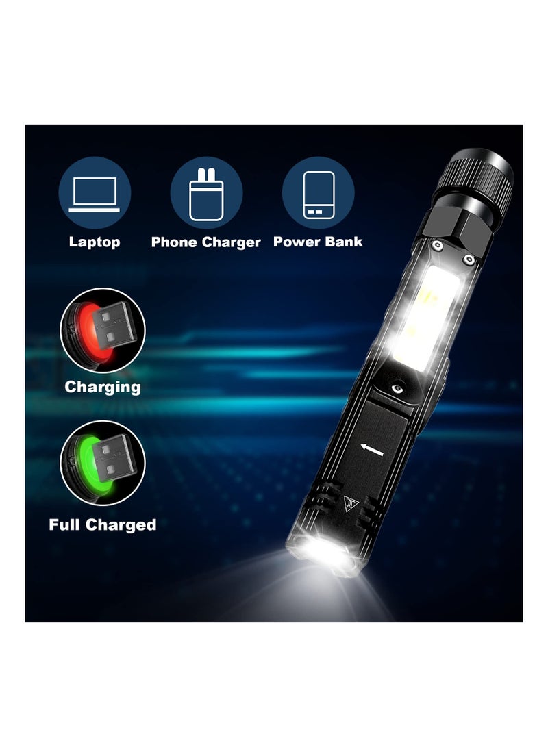 SYOSI Super Bright Handheld Torch Flashlight, Waterproof Shockproof Torch Light 3 Work Models Handheld Flashlight Solid Built Torch Light Durable Waterproof Torch Flashlight for Camping Fishing Emergency  - Image 5