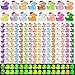 HSJH 160pcs Luminous Mini Christmas Resin Ducks Dollhouse Accessories Miniature Figurines to Hide Tiny Little Duck Bulk Glow in The Dark for Micro Garden Landscape Aquarium Craft Party Favors Toy - Image 2