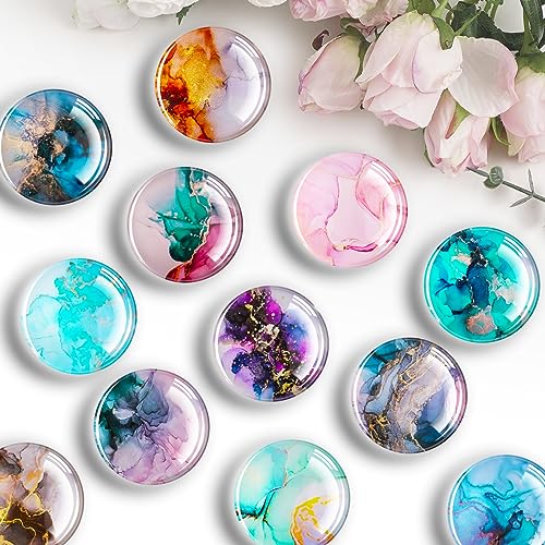 FINDMAG 12 Pcs Cute Fridge Magnet Sticker, Glass Refrigerator Magnets, Strong Magnets for Whiteboard, Classroom, Kitchen, Office, Home, Cabinet, and Photos - Image 4