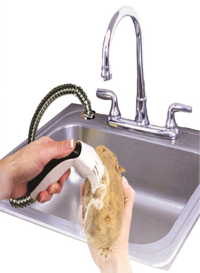 Jokari Fruit and Vegetable Cleaning Brush Snap-On Sink Sprayer Attachment - Image 3