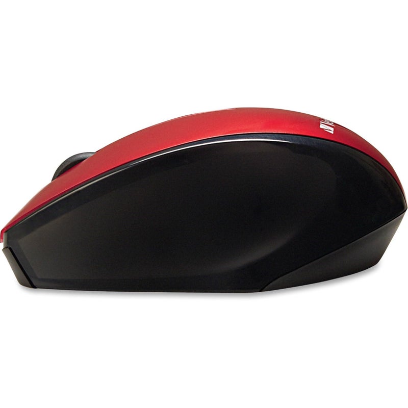 Verbatim Wireless Multi-Trac Mouse 2.4GHz with Nano Receiver - Ergonomic, Blue LED, Portable Mouse for Mac and Windows - Red - Image 2
