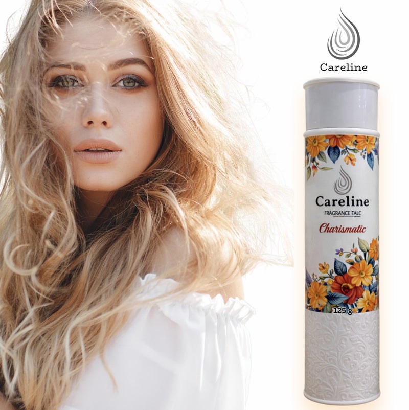 Careline Charismatic Fragrance Talc Powder, Long-Lasting Freshness, 125g - Image 4