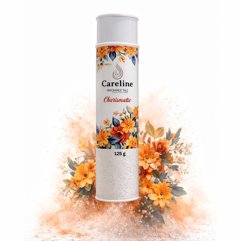Careline Charismatic Fragrance Talc Powder, Long-Lasting Freshness, 125g - Image 1