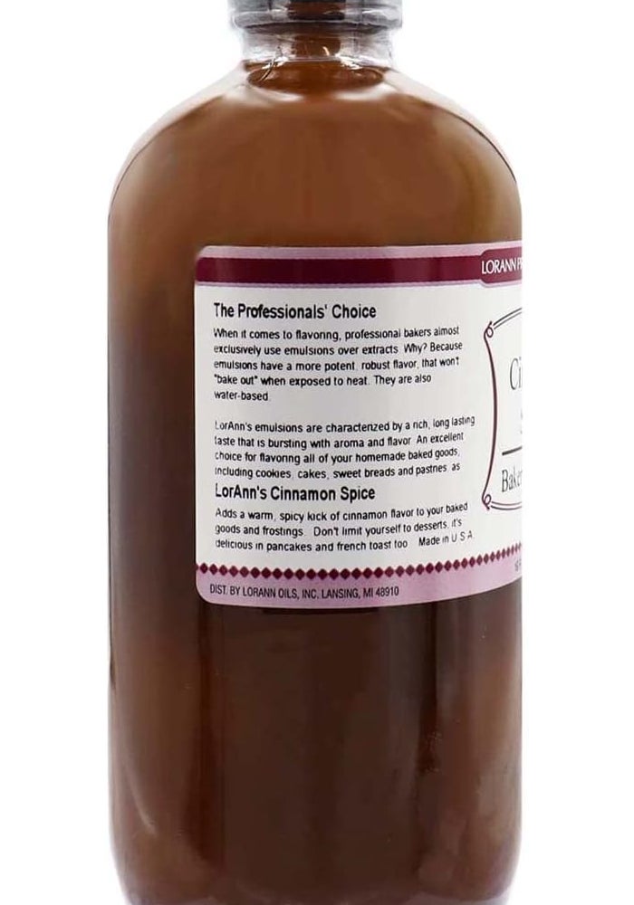 LorAnn Oils Cinnamon Spice Bakery Emulsion - 16 Fl Oz - Image 2