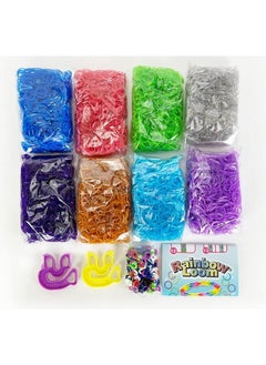 Rainbow Loom ® Treasure Box Sparkle Edition 8000 Rubber Bands In 8 Different Sparkly Colors And A Bonus Of 2 Happy Looms Great Activities For Boys And Girls 7+  - Image 3