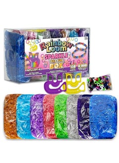 Rainbow Loom ® Treasure Box Sparkle Edition 8000 Rubber Bands In 8 Different Sparkly Colors And A Bonus Of 2 Happy Looms Great Activities For Boys And Girls 7+  - Image 2