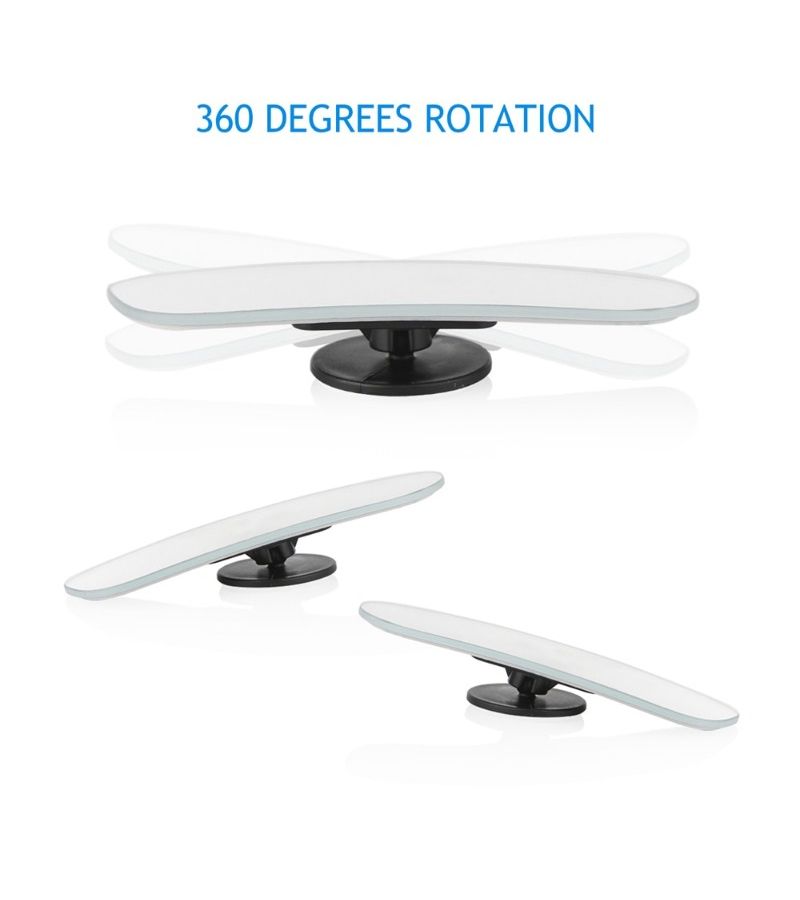 2pcs Silvery 360 Degree Wide Angle Convex Blind Spot Mirror Adjustable Rear View Additions For Car Parking Motorcycle - Image 5
