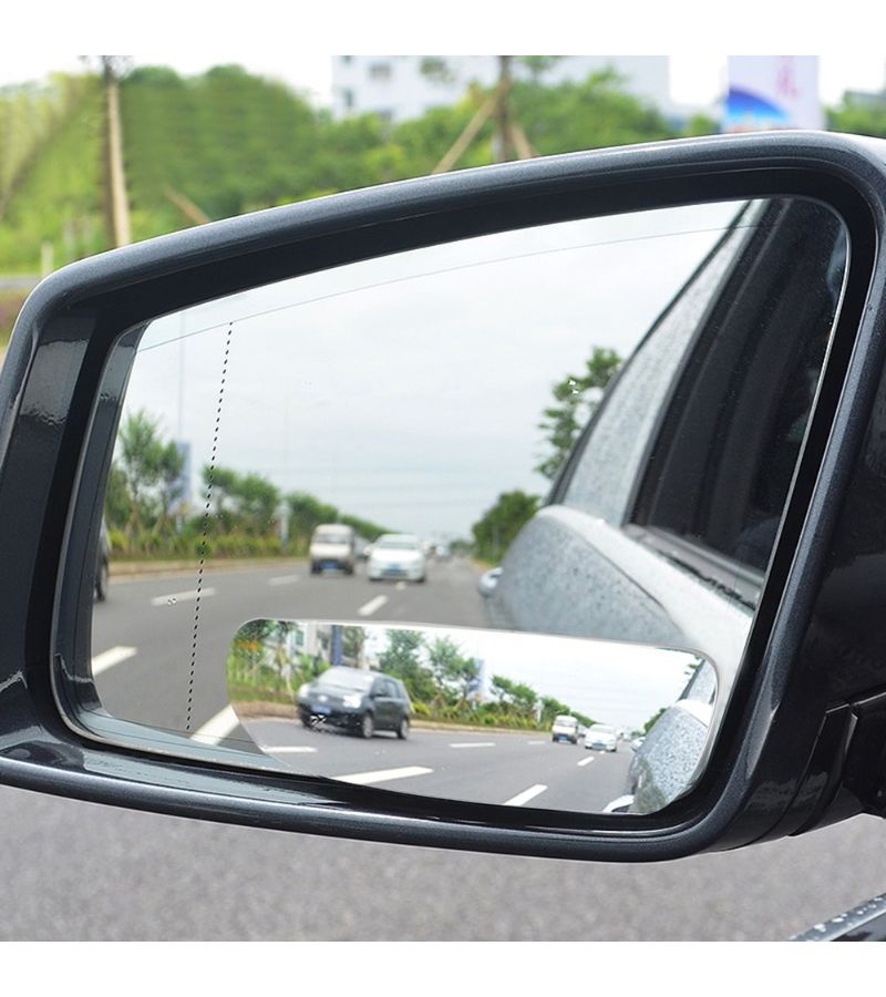 2pcs Silvery 360 Degree Wide Angle Convex Blind Spot Mirror Adjustable Rear View Additions For Car Parking Motorcycle - Image 4