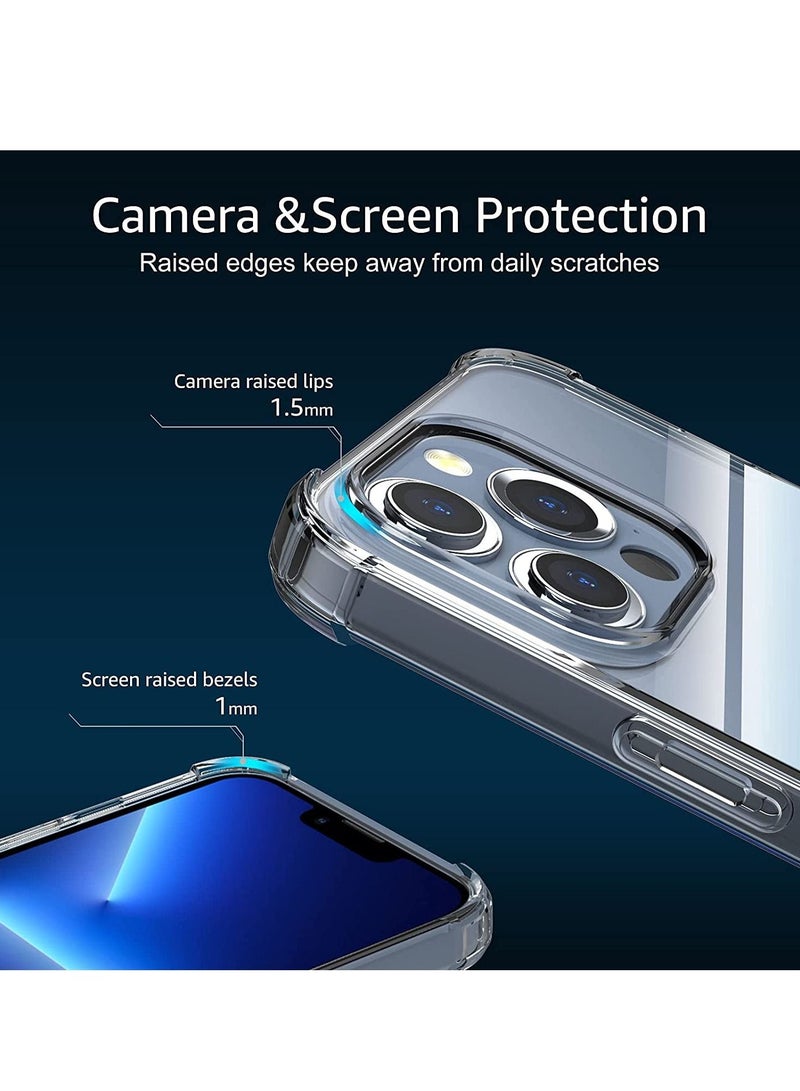 DUSALA Clear Case for iPhone 13 Pro Max,Transparent Slim Thin Flexible-Resistant TPU with Shock-Absorbing Corners Phone Cover Compatible with iPhone 13 Pro Max 6.7″,Crystal Clear - Image 3