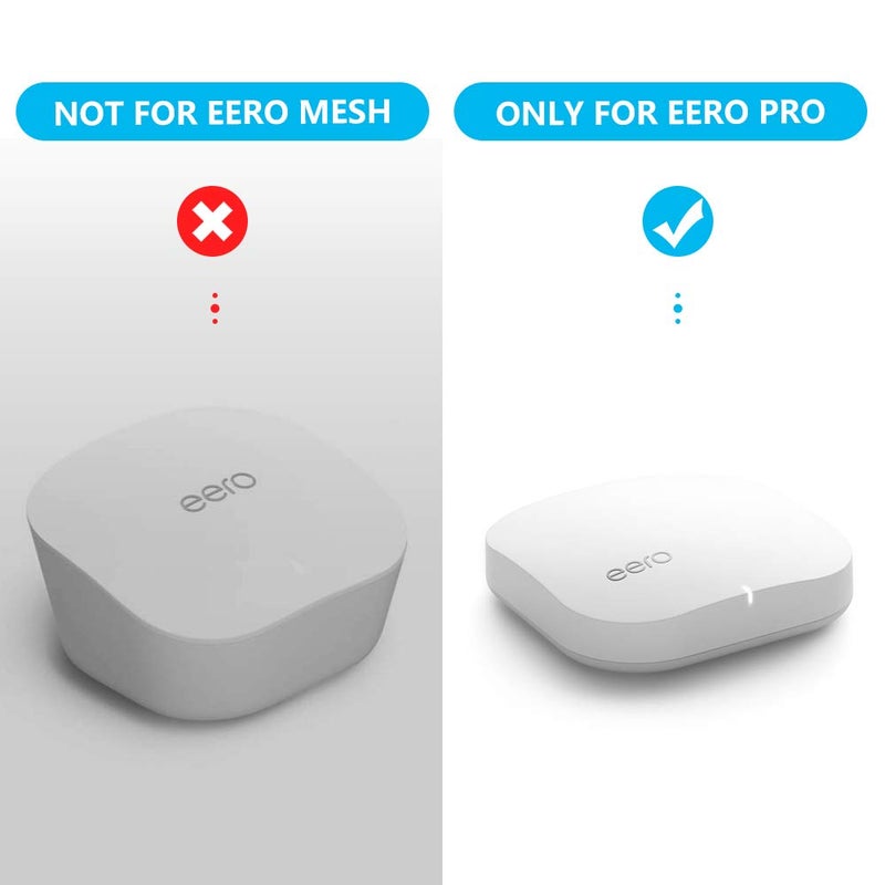 COOLWUFAN حامل جداري لنظام واي فاي منزلي eero Pro - حامل جداري بسيط وقوي (غير مناسب لـ eero 6 أو eero pro 6)، بدون أسلاك فوضوية (أبيض (3 عبوات)) - Image 2