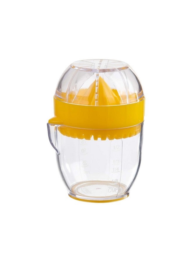 Trudeau Lemon Squeezer with Integrated Strainer - Compact Citrus Juicer with 1/2 Cup Capacity, Calibrated Container & Pouring Spout - BPA-Free & Dishwasher Safe - Original Trudeau Design - Image 1