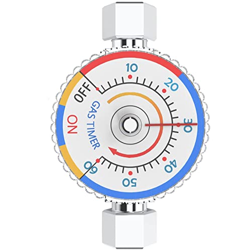 VFLAG Gas Safety Timer Automatic Shut Off Valve Non-Electric for BBQ Grill & Kitchen Fireplace Natural Gas Propane Stop Device 1/2'' NPT Indoor Outdoor - Image 2