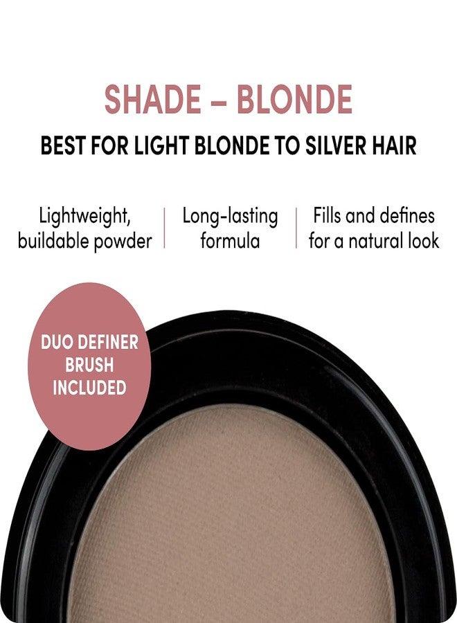 Billion Dollar Brows Eyebrow Powder, Blonde - Velvet Smooth Pressed Brow Filler - Buildable Water-Resistant Formula for Full Fluffy Brows - Vegan & Cruelty-Free Eye Makeup - 0.07 oz - Image 2