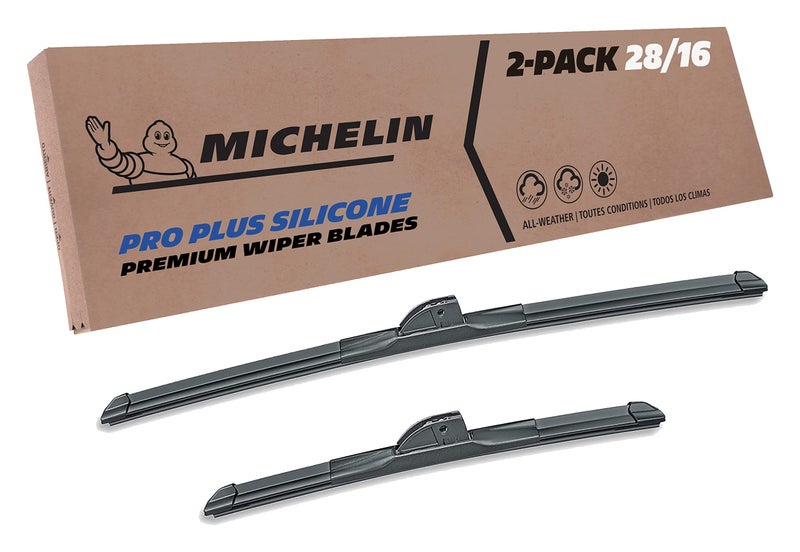 Michelin 402816SPBA Pro Plus Silicone Twin Pack 28 16 inch Wiper Blade Fits Select 20132018 Nissan Altima 20162020 Nissan Maxima 2 Pack