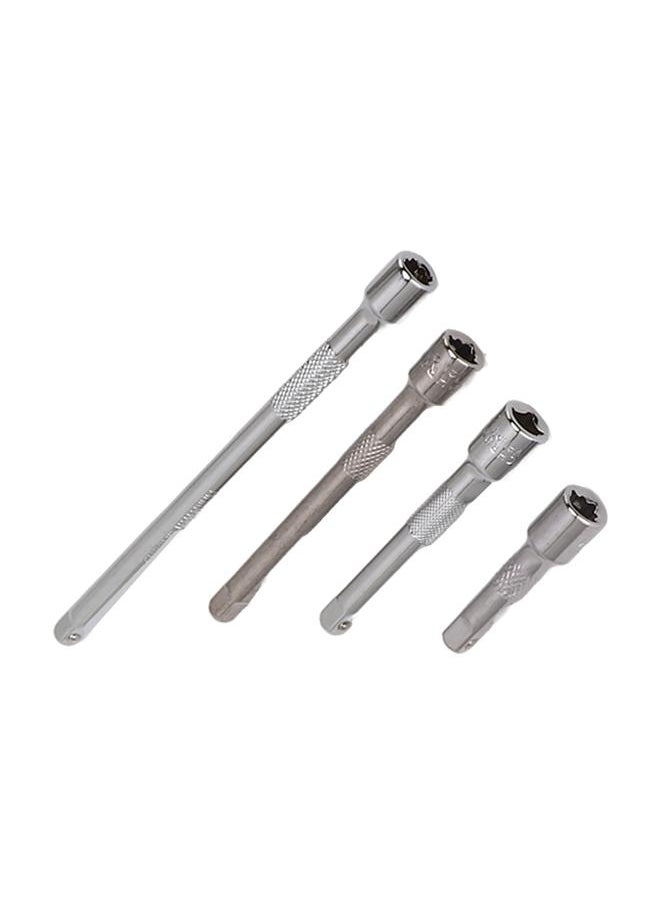 Thoraya 4pc 1/4in Drive Socket Extension Bar Set Long Shaft 50mm 75mm 100mm 150mm Ratchet Improved  - Image 4