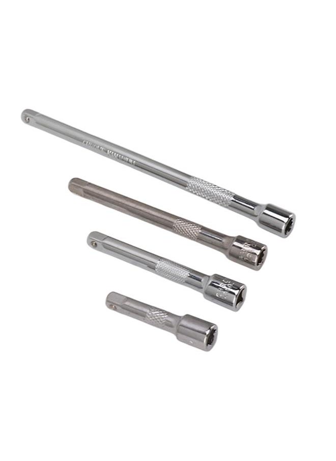 Thoraya 4pc 1/4in Drive Socket Extension Bar Set Long Shaft 50mm 75mm 100mm 150mm Ratchet Improved  - Image 2