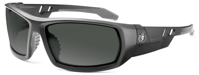 Ergodyne Skullerz Odin Safety Sunglasses, ANSI Z87 Impact Resistant, Durable Full Frame, Non Slip, Polarized, Anti Fog - Image 1