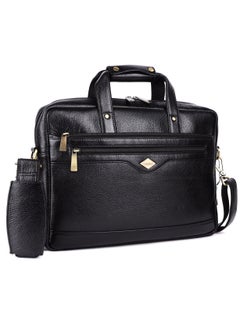 LAVERI LEATHER LAVERI Laptop Bag for Men - Leather Messenger Bag for Office - Fits up to 15 Inch Laptop - Shoulder Bag with Multiple Compartments - Executive Leather Bag for Work/Travel/Casual  - 2815  - Image 1