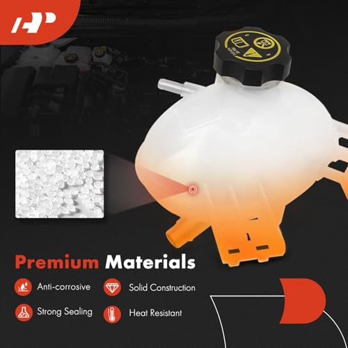 A-Premium Coolant Recovery Overflow Reservoir Tank [with Cap] Compatible with Jeep Renegade 2015-2021 1.3L 1.4L 2.4L & Fiat 500X 2016-2018 - Front Side - Image 5