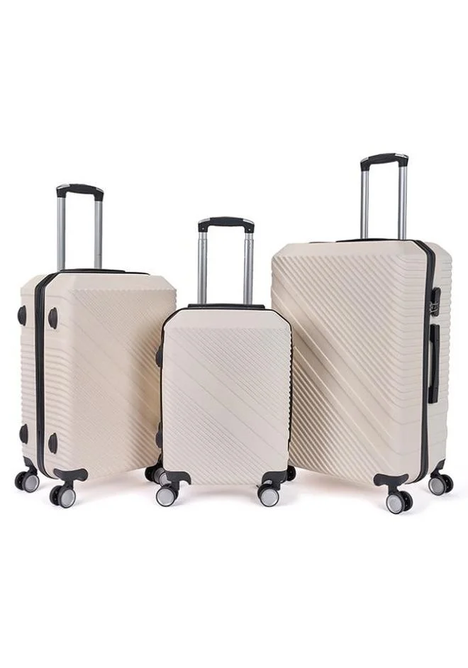 LIMRA A travel bag set consisting of 3 luggage bags beige/black