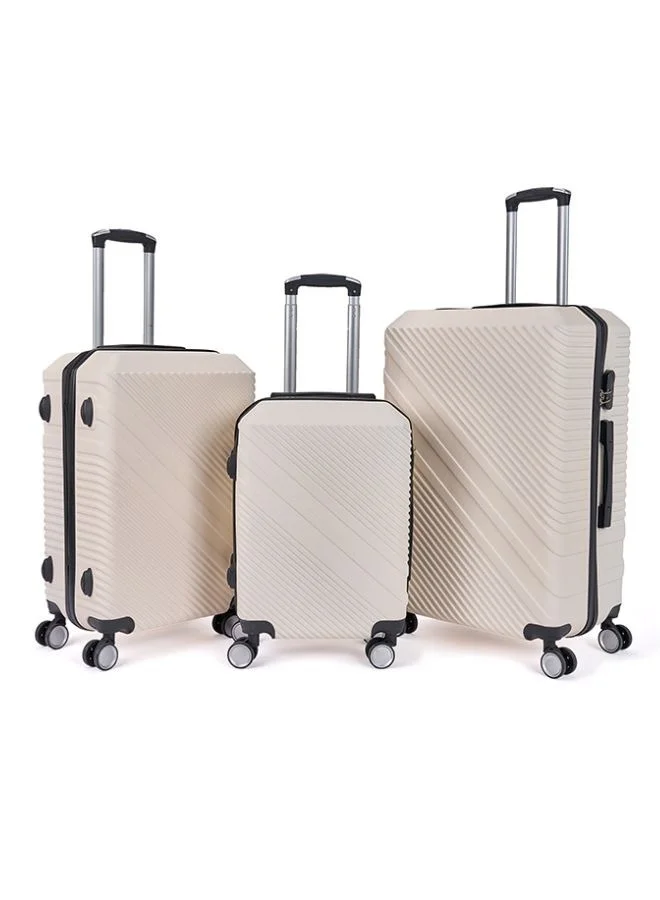LIMRA A travel bag set consisting of 3 luggage bags beige/black