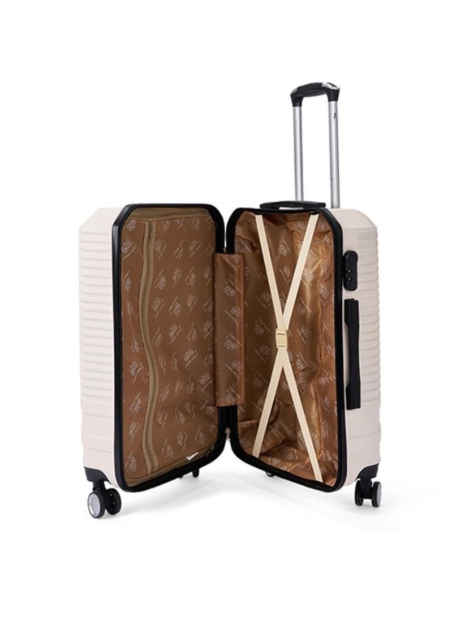 ليمرا طقم شنط سفر مكون من 3 حقائب أمتعة لون بيج / أسود - Image 5