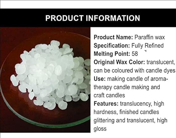 Generic Fully Refined Paraffin Wax GranulesPellets White 1kg 1000grams  - Image 3