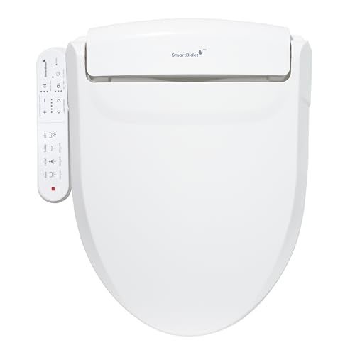 SmartBidet® SB-2000WE Electric Smart Bidet™ Toilet Seat with Heated Seat, Warm Air Dryer, Temperature Control Wash, and Control Panel, Elongated Seat - Image 1