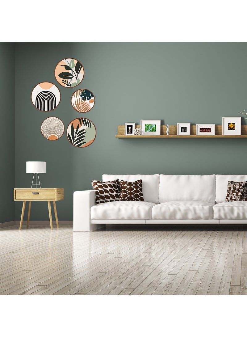 رات سو 5 قطع بوهو فن الحائط ديكور خشبي غرفة المعيشة ديكور الجدران البوهيمية الشنق ديكور مزرعة الشنق الهندسي ديكور 10 "و 8" جمالي الخشب الخشب Minimalist جدار الفن لغرفة النوم شقة - Image 5