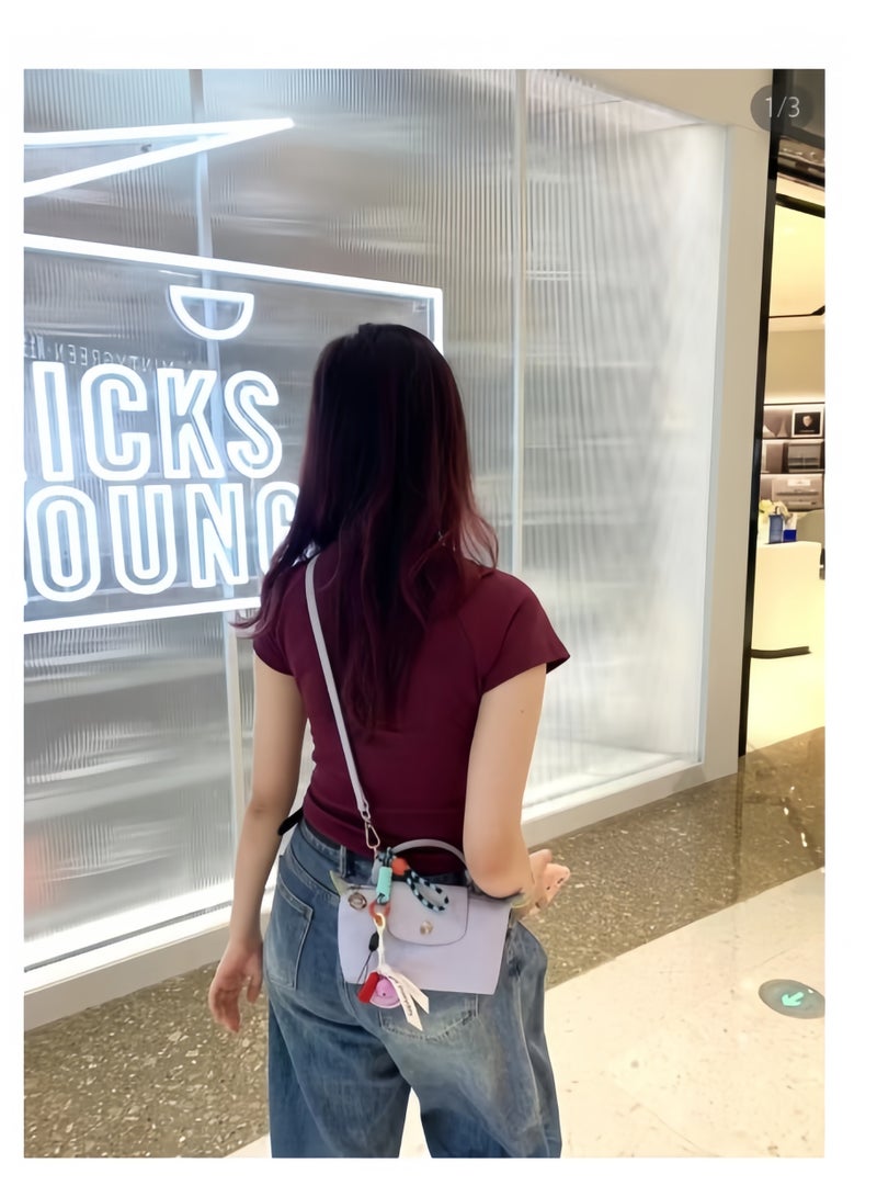 Longchamp Le Pliage mini Shoulder Straps women's Classic Fashion Versatile Mini Makeup Bag, Handbag, Shoulder Bag - Image 2