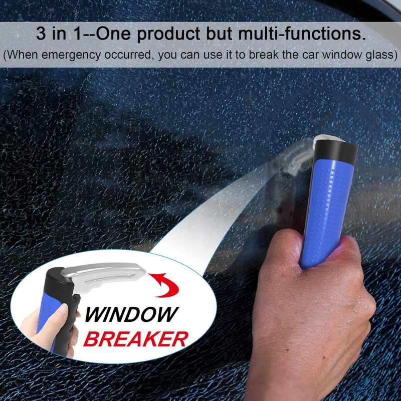Car Assist Handle 400-Pound Capacity Forged Steel Support - 3-In-1 Emergency Tool With Seatbelt Cutter Window Breaker - Comfortable Anti-Slip Grip for Seniors Disabled Vehicle Entry - Image 4