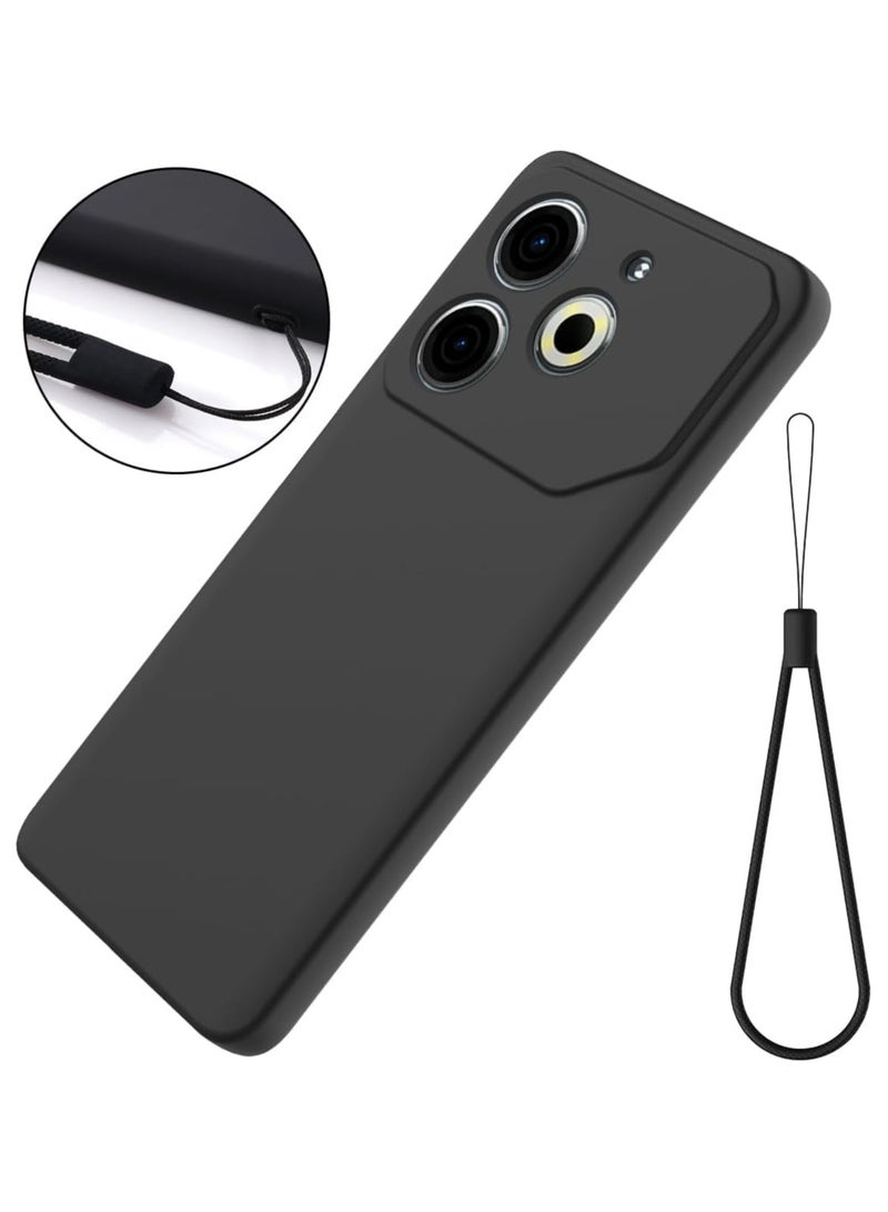 عام حافظة متوافقة مع حافظة تكنو بوفا 6 نيو ، حافظة من السيليكون السائل الناعم من البولي يوريثان الحراري مع ستوكات ، غطاء واقي مضاد للبصمة مقاوم للصدمات مع حزام الحبل - Image 5