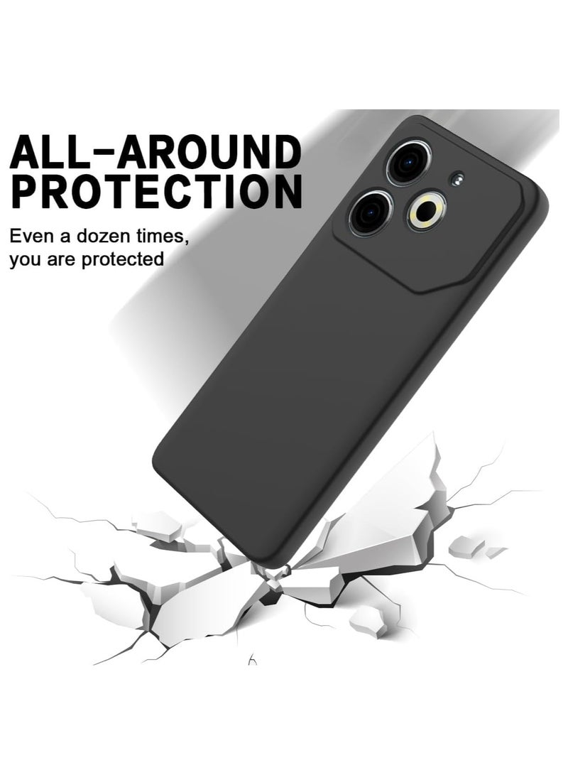 عام حافظة متوافقة مع حافظة تكنو بوفا 6 نيو ، حافظة من السيليكون السائل الناعم من البولي يوريثان الحراري مع ستوكات ، غطاء واقي مضاد للبصمة مقاوم للصدمات مع حزام الحبل - Image 3