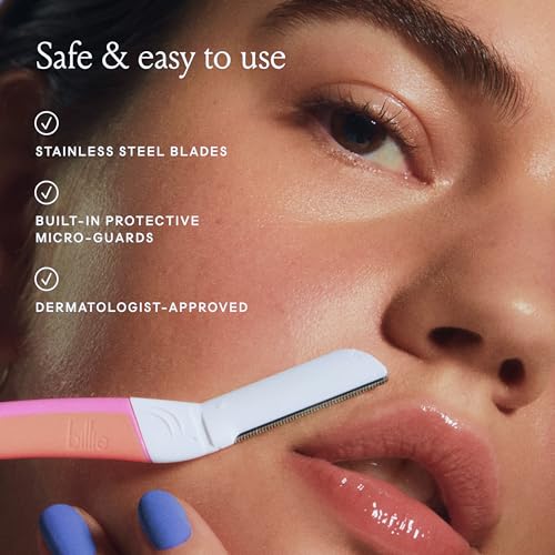 Billie - Dermaplane Refill Blades - Stainless Steel Blades with Safety Micro-guards - Nickel-free - Gently Exfoliates Skin - 3 count - Image 5