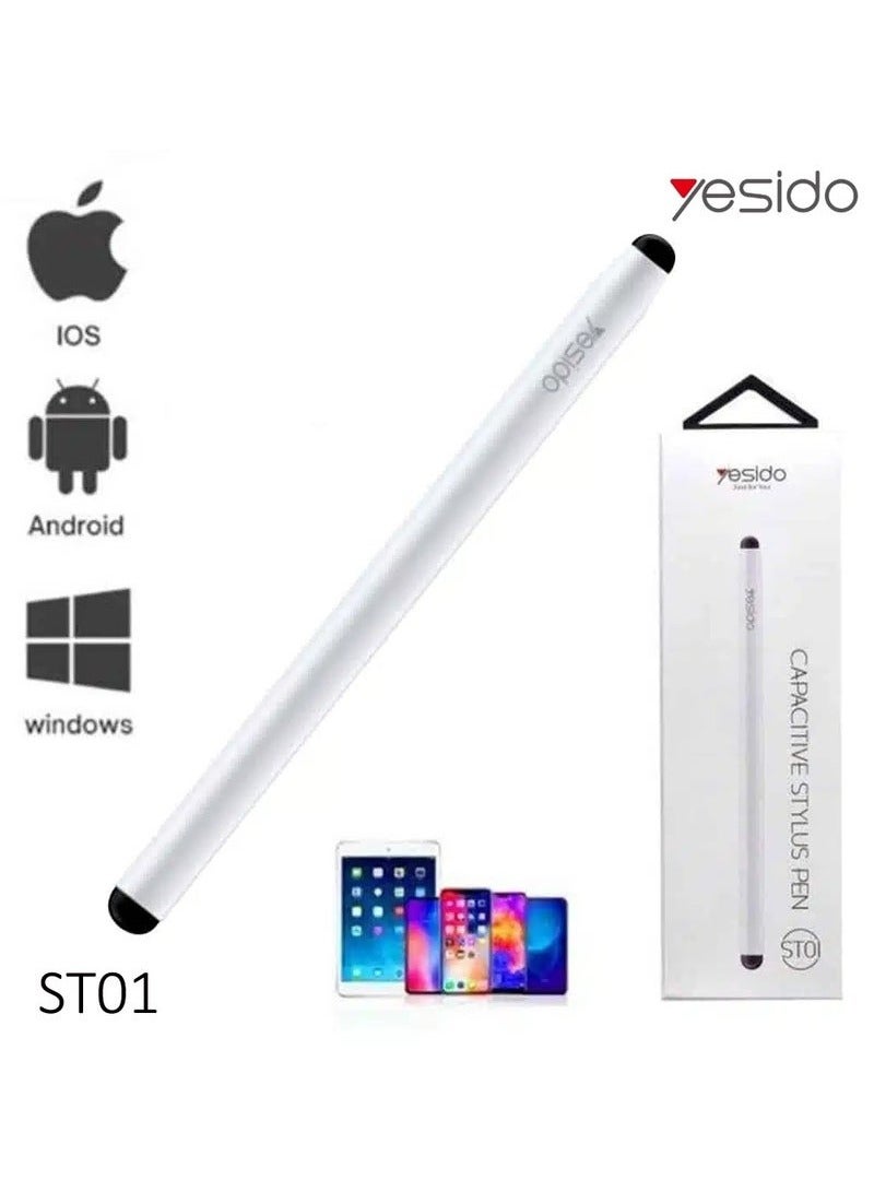 Yesido ST01 Capacitive Active Tablet Stylus Pen – Smart Pressure Sensitive Touch Screen Stylus for Smartphones, Tablets, iPads & Android Devices – Precision Tip for Drawing, Writing, and Editing – Universal Compatibility – Ideal for Artists and Professionals  - Image 3