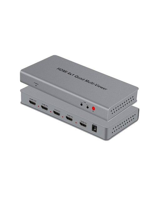 Quad 4x1 HDMI Video Projector with Microware Seamless Switch, Plus 1080p HD 3D Support, Electronic Multiplexing 4x1 PIP