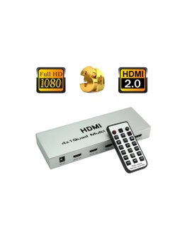 Generic Quad 4x1 HDMI Video Projector with Microware Seamless Switch, Plus 1080p HD 3D Support, Electronic Multiplexing 4x1 PIP  - Image 2